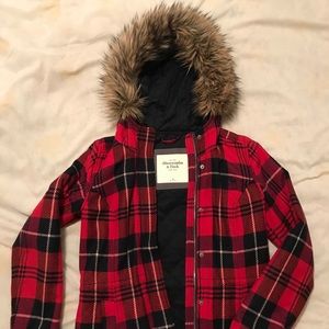 Abercrombie & Fitch winter coat with fur hood